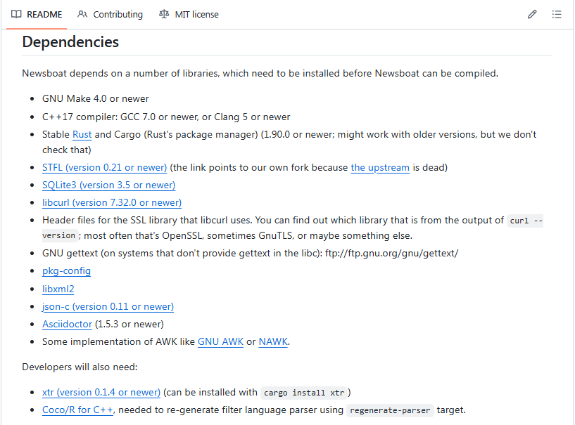 newsboat-dependencies
